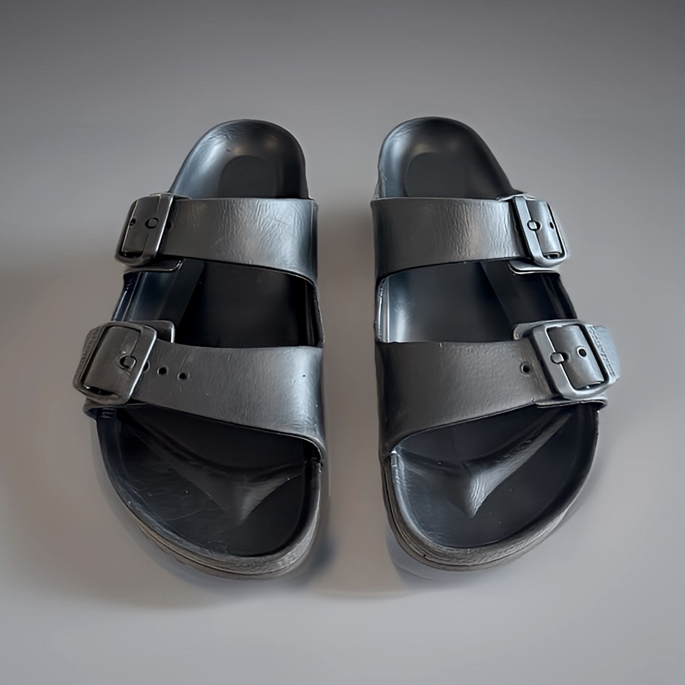 Birkenstock Charcoal Double Strap Sandals